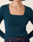 PULL COL CARRE - OLYMPE - FORET