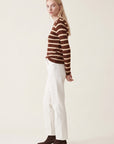 PULL RAS DE COU RAYE - OLYMPE - ECUREUIL