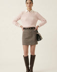 PULL TORSADES - DANITA - ROSE PALE