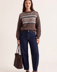 PULL - DJENNA - CHOCOLAT