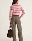 PULL POLO RAYE - DARIA - ROSE/ROUGE