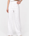 Pantalon en lin PALOMA Optical white