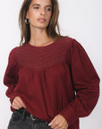 BLOUSE - BAVARIA - CABERNET CHEMISIER NEW KOOKAI Mode Kookai