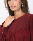 BLOUSE - BAVARIA - CABERNET CHEMISIER NEW KOOKAI Mode Kookai