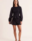 BLOUSE SMOCKEE - DESIREE - NOIR CHEMISIER NEW KOOKAI Mode Kookai