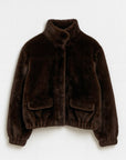 BLOUSON FAUX FUR - MARINA - CHOCO MANTEAU KOOKAÏ Mode Kookai