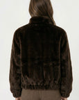 BLOUSON FAUX FUR - MARINA - CHOCO MANTEAU KOOKAÏ Mode Kookai