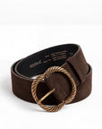 CEINTURE CUIR - DRISS - CHOCOLAT ACCESSOIRES NEW KOOKAI Mode Kookai