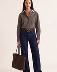 CHEMISE A CARREAUX - DECLAN - CHOCOLAT CHEMISIER NEW KOOKAI Mode Kookai