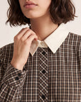 CHEMISE A CARREAUX - DECLAN - CHOCOLAT CHEMISIER NEW KOOKAI Mode Kookai