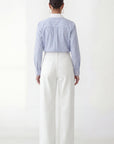 CHEMISE COTON - CASSIUS - BLEU CLAIR/BLANC CHEMISIER NEW KOOKAI Mode Kookai