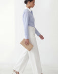 CHEMISE COTON - CASSIUS - BLEU CLAIR/BLANC CHEMISIER NEW KOOKAI Mode Kookai