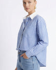 CHEMISE COTON - CASSIUS - BLEU/BLANC CHEMISIER NEW KOOKAI Mode Kookai