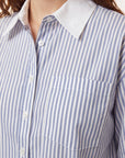 CHEMISE COTON - CASSIUS - NAVY/BLANC CHEMISIER NEW KOOKAI Mode Kookai