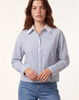 CHEMISE COTON - CASSIUS - NAVY/BLANC CHEMISIER NEW KOOKAI Mode Kookai