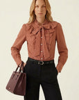 CHEMISE - DEBRA - CARAMEL CHEMISIER NEW KOOKAI Mode Kookai