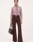 CHEMISE RAYEE - DUPLEX - BORDEAUX CHEMISIER NEW KOOKAI Mode Kookai