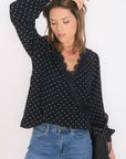 Chemisier Barney blouse c.coeur Noir CHEMISIER NEW KOOKAI Mode Kookai