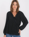 Chemisier Barney blouse c.coeur Noir CHEMISIER NEW KOOKAI Mode Kookai