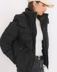 DOUDOUNE - BAXTER - NOIR MANTEAU NEW KOOKAI Mode Kookai