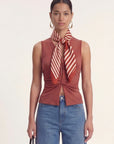 FOULARD COTON MODAL - COOPER - TERRACOTTA ACCESSOIRES NEW KOOKAI Mode Kookai