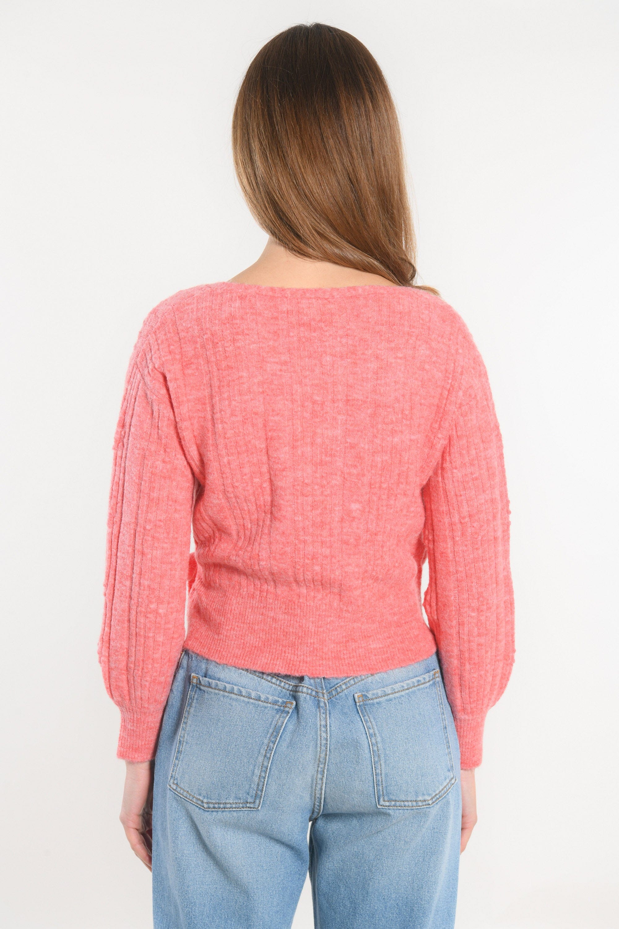 GILET CACHE-COEUR CARRY - RAPTURE ROSE GILET KOOKAI Mode Kookai