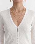GILET - CHARLIZE - ECRU PULL NEW KOOKAI Mode Kookai