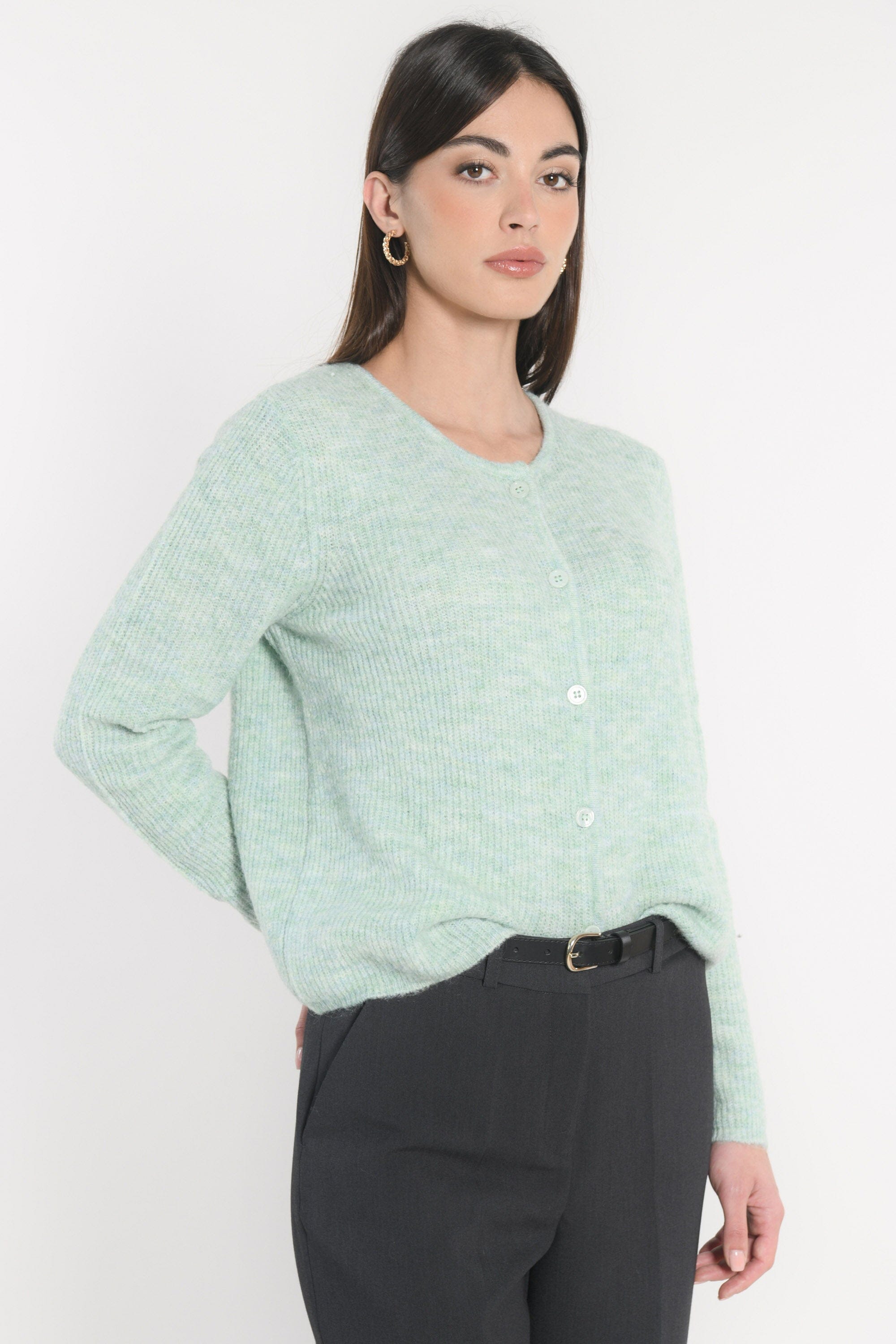 GILET DANNA VERT AMANDE GILET KOOKAI Mode Kookai