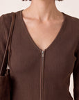 GILET - DARYL - BROWN GILET NEW KOOKAI Mode Kookai