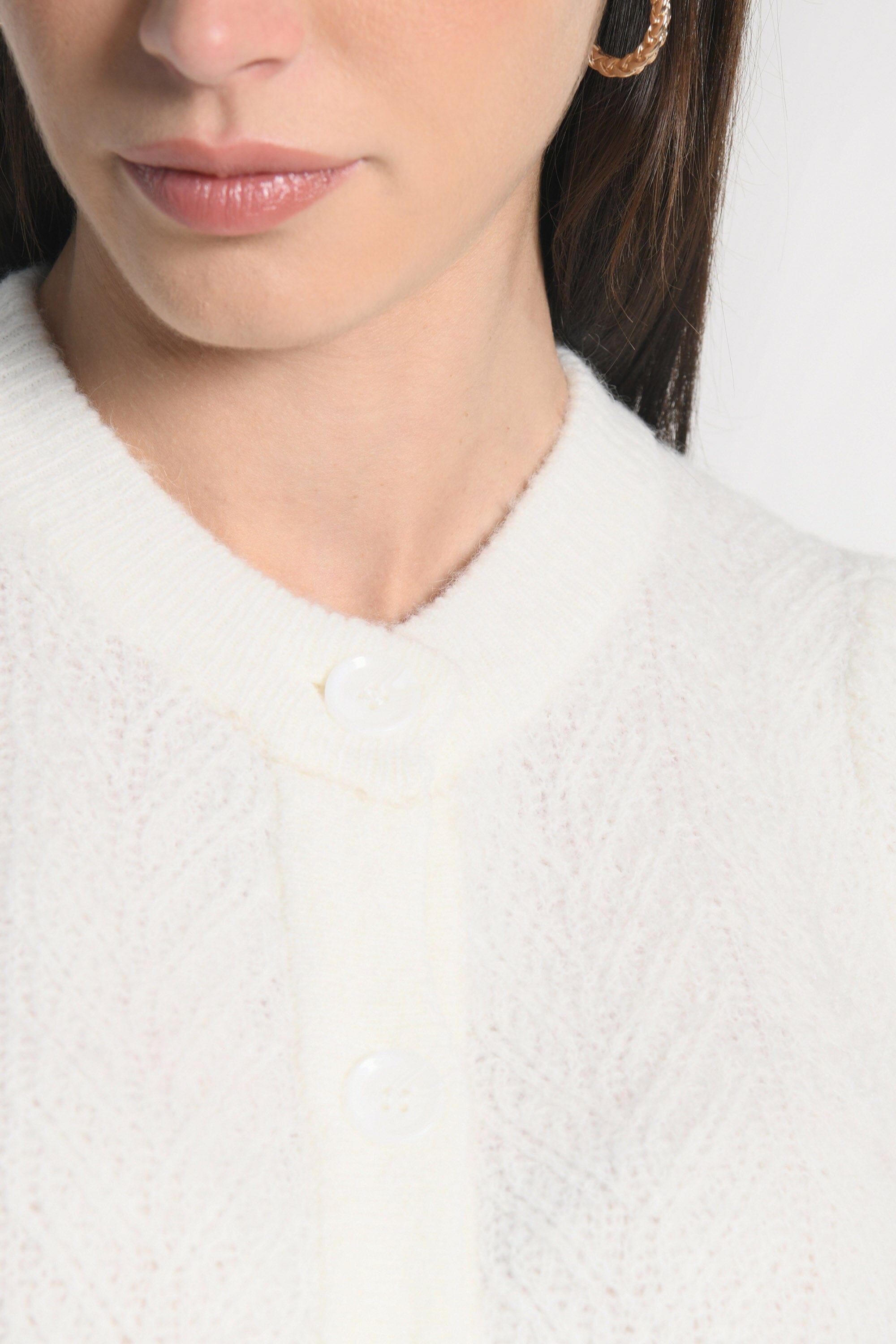 GILET-DAYANA-ECRU GILET KOOKAI Mode Kookai