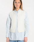 GILET - LAURENCE - ECRU GILET KOOKAI Mode Kookai