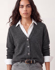 GILET LONG - DELPHINE - ANTHRACITE GILET NEW KOOKAI Mode Kookai