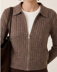 GILET TORSADE - DARI - TAUPE GILET NEW KOOKAI Mode Kookai
