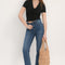 JEAN CROPPED - STONE WASH - ALBION PANTALON SPORTWEAR NEW KOOKAI Mode Kookai