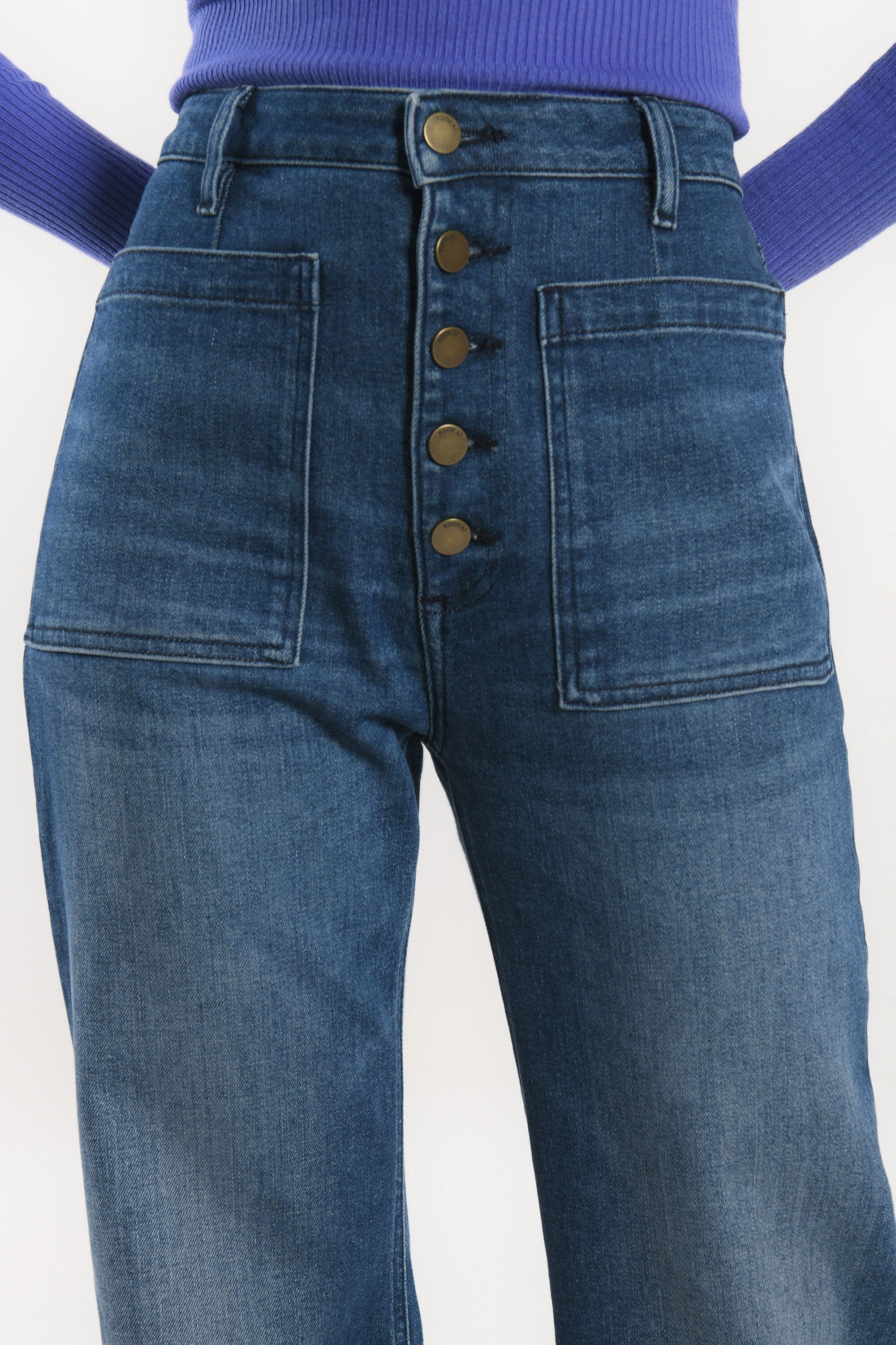 JEAN FLARE JENNY STONE PANTALON SPORTWEAR KOOKAI Mode Kookai