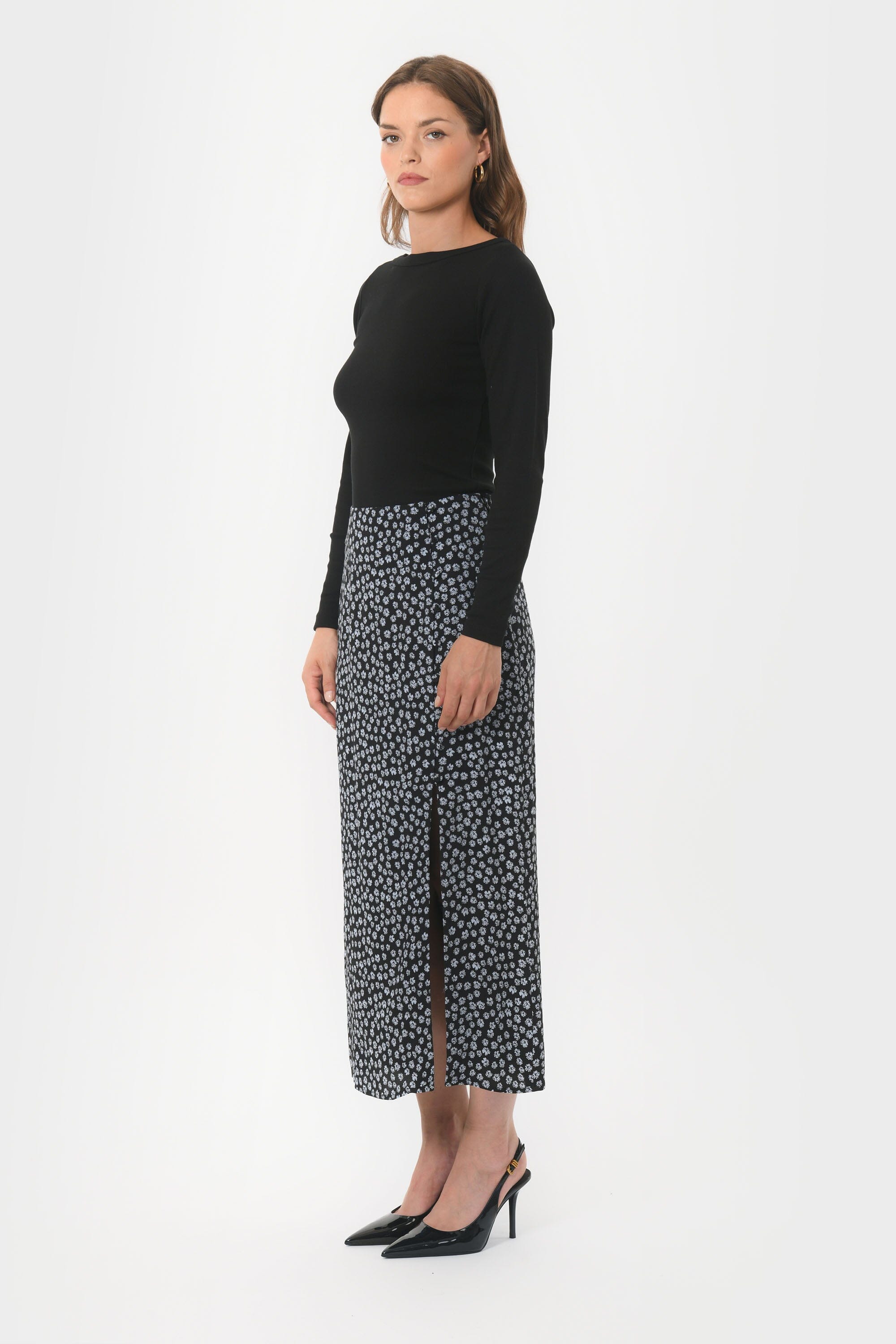 Jupe Jean Kookaï Taille 38 - Style Basique Mi-longue, Couleur Bleu Denim, Occasion Comme Neuve