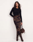 JUPE LONGUE - DAVY - CHOCOLAT JUPE NEW KOOKAI Mode Kookai