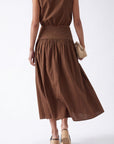 JUPE MIDI - CELIA - CHOCOLAT JUPE NEW KOOKAI Mode Kookai