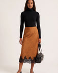 JUPE MIDI - DULCE - CARAMEL JUPE NEW KOOKAI Mode Kookai