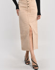 JUPE MIDI SPORTSWEAR THADEE CAMEL JUPE SPORTWEAR KOOKAI Mode Kookai