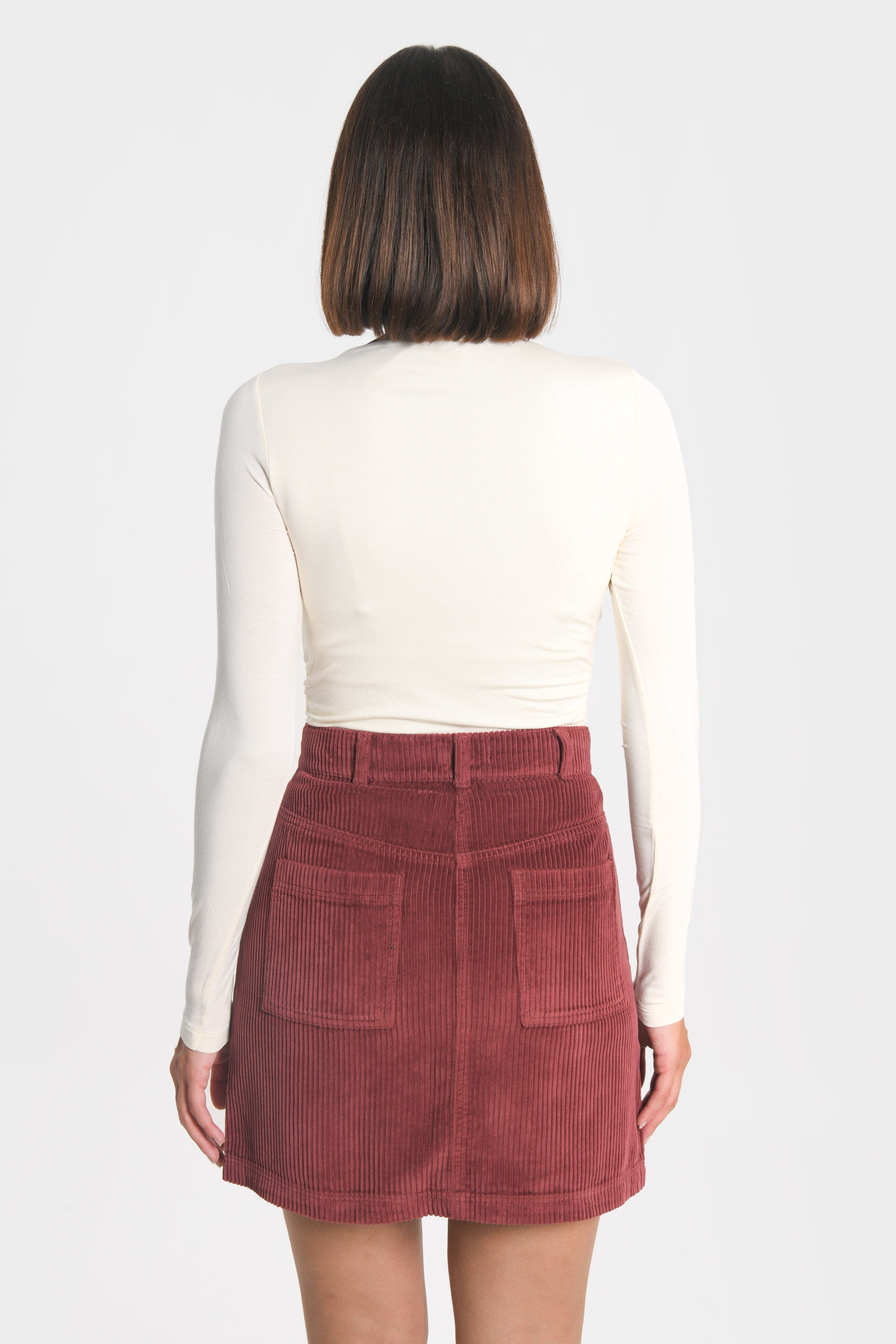 JUPE VELOURS SUZANNE BORDEAUX JUPE SPORTWEAR KOOKAI Mode Kookai