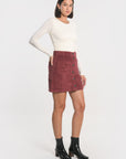 JUPE VELOURS SUZANNE BORDEAUX JUPE SPORTWEAR KOOKAI Mode Kookai