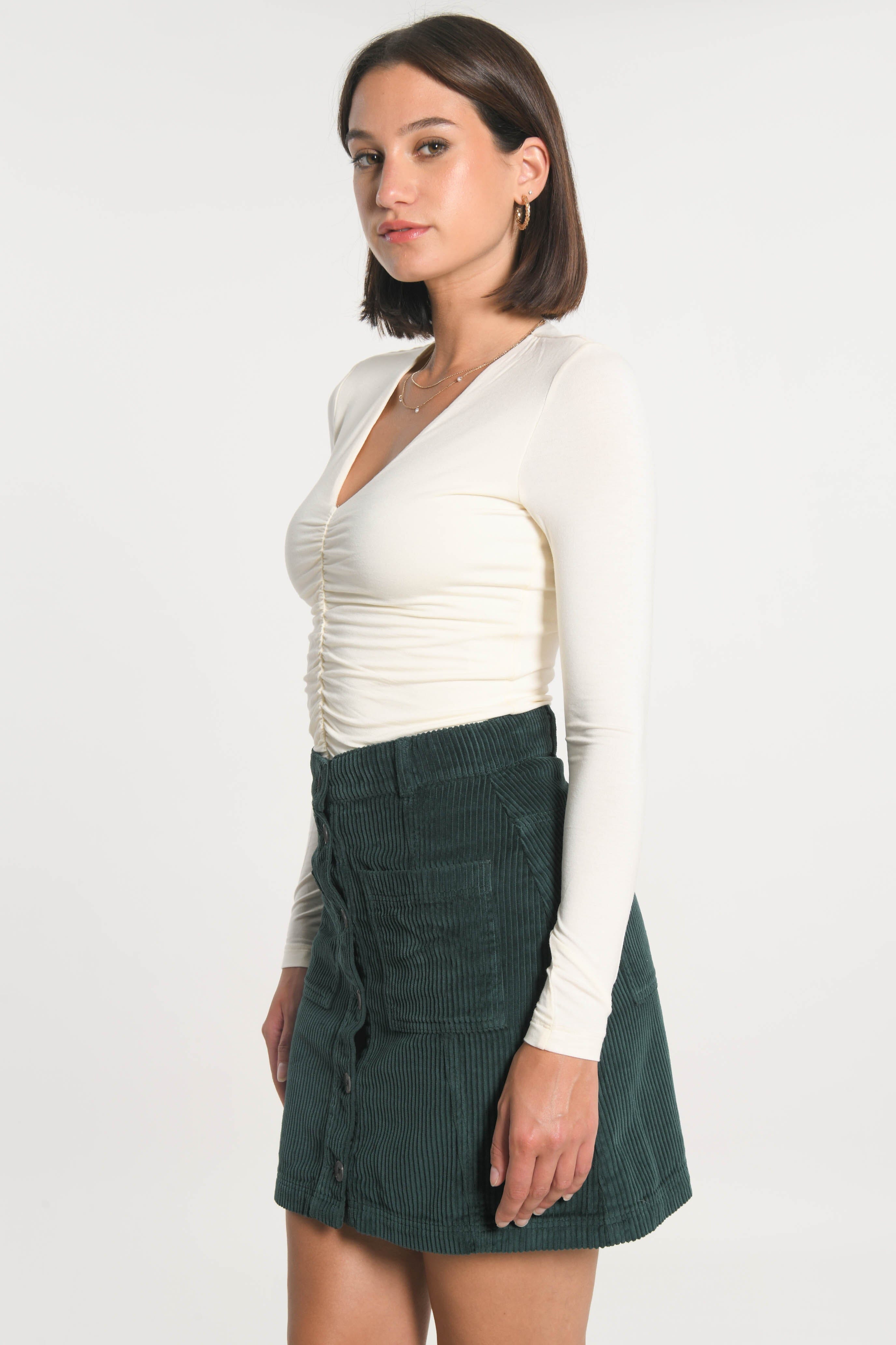 JUPE VELOURS SUZANNE EMERAUDE JUPE SPORTWEAR KOOKAI Mode Kookai