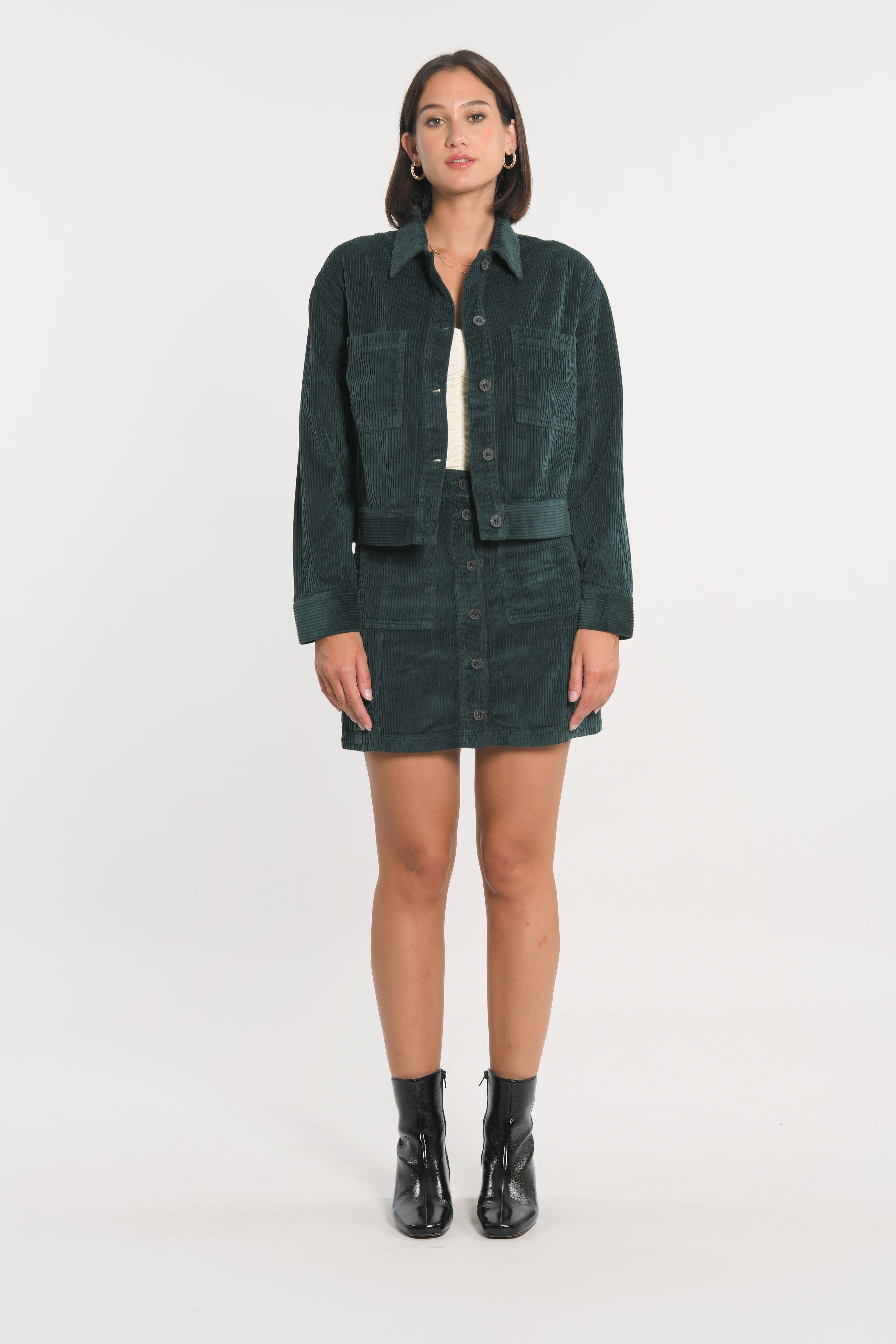 JUPE VELOURS SUZANNE EMERAUDE JUPE SPORTWEAR KOOKAI Mode Kookai