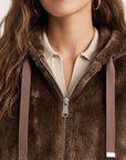 MANTEAU FOURRURE - D-BASTIAN - CHOCOLAT MANTEAU NEW KOOKAI Mode Kookai