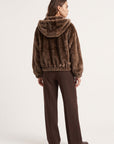 MANTEAU FOURRURE - D-BASTIAN - CHOCOLAT MANTEAU NEW KOOKAI Mode Kookai