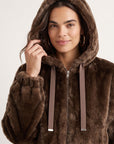 MANTEAU FOURRURE - D-BASTIAN - CHOCOLAT MANTEAU NEW KOOKAI Mode Kookai