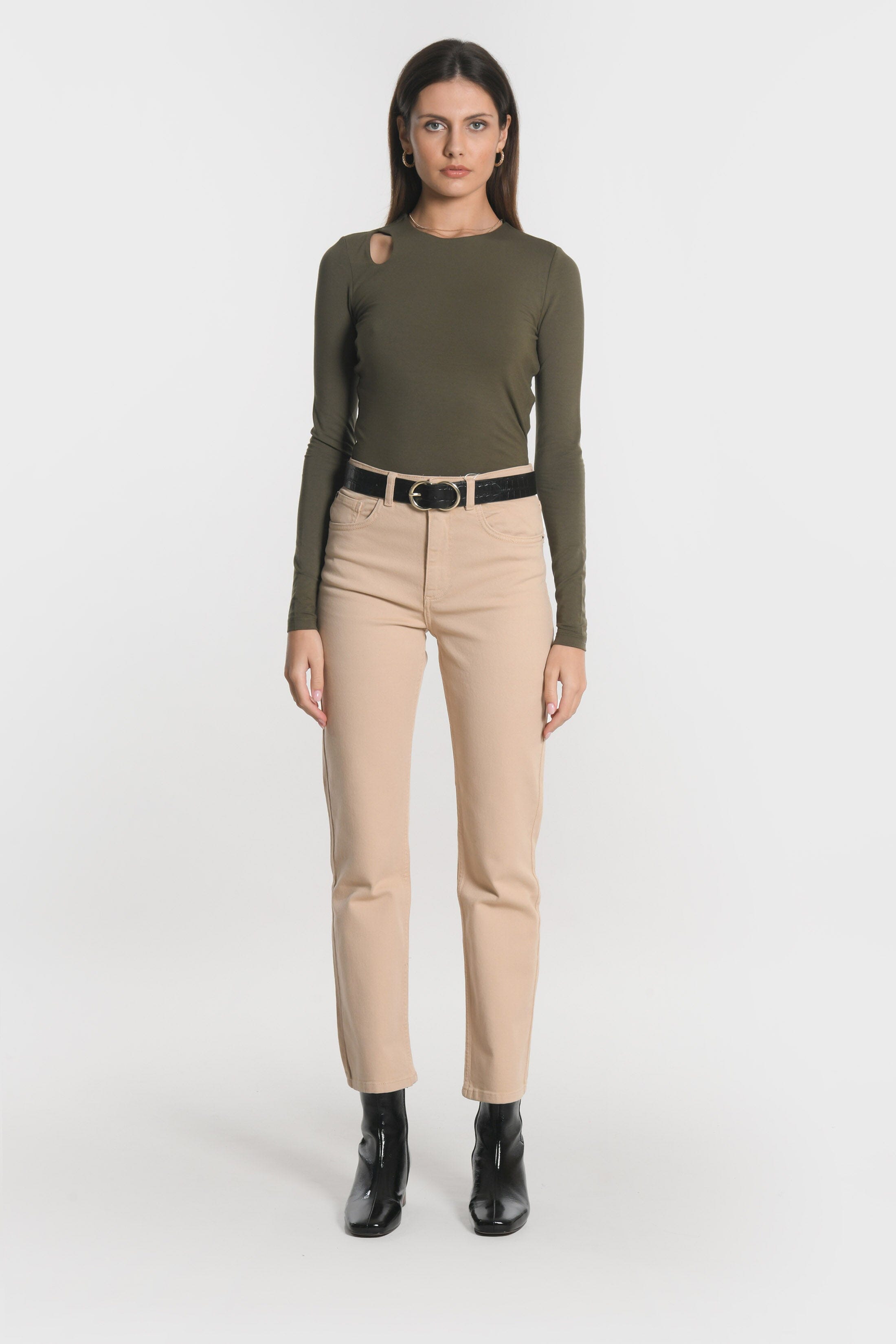 PANTALON CROPPED SPORTWEAR BRENDA CAMEL PANTALON SPORTWEAR NEW KOOKAI Mode Kookai