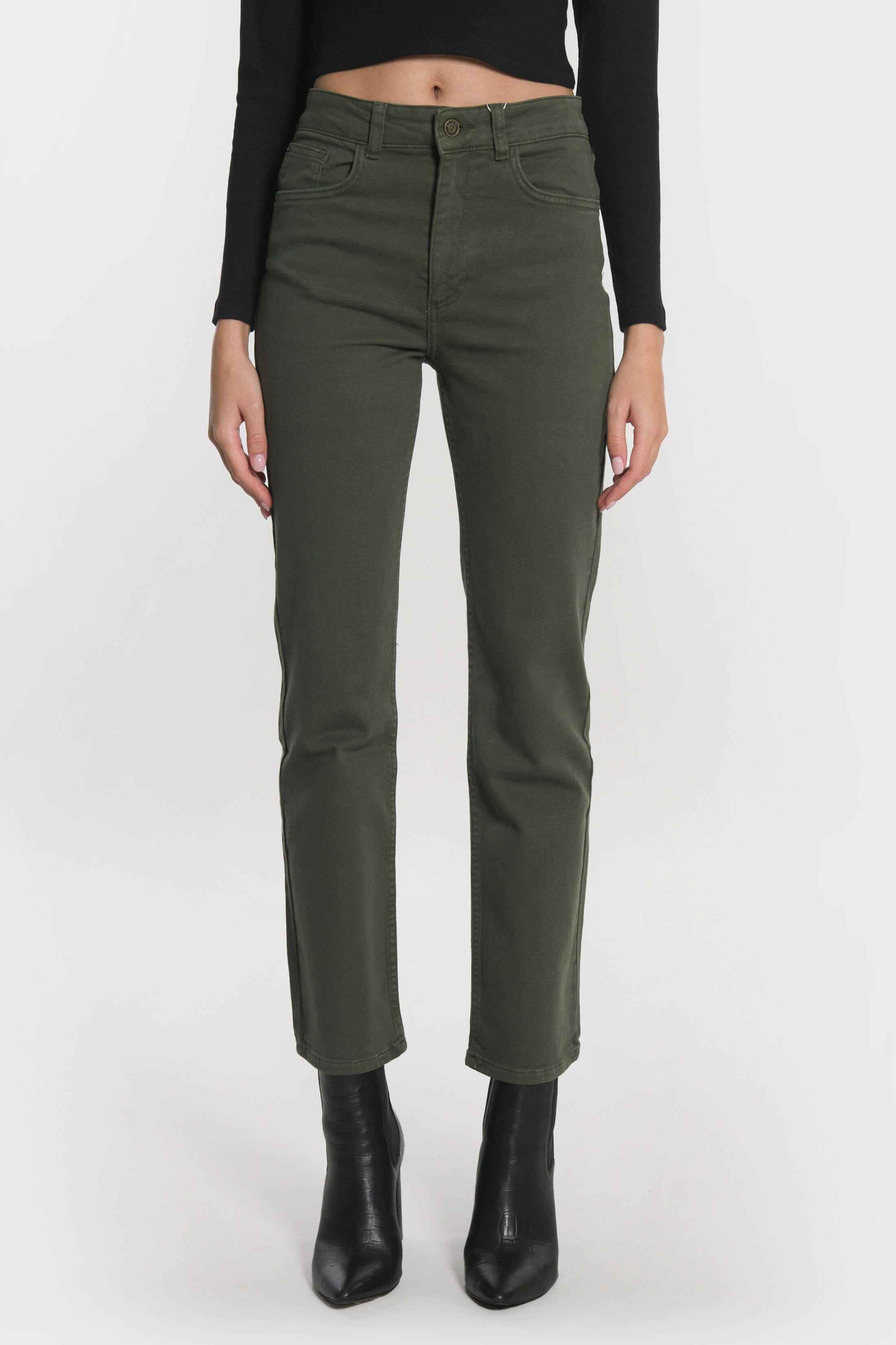 PANTALON CROPPED SPORTWEAR BRENDA KAKI PANTALON SPORTWEAR NEW KOOKAI Mode Kookai