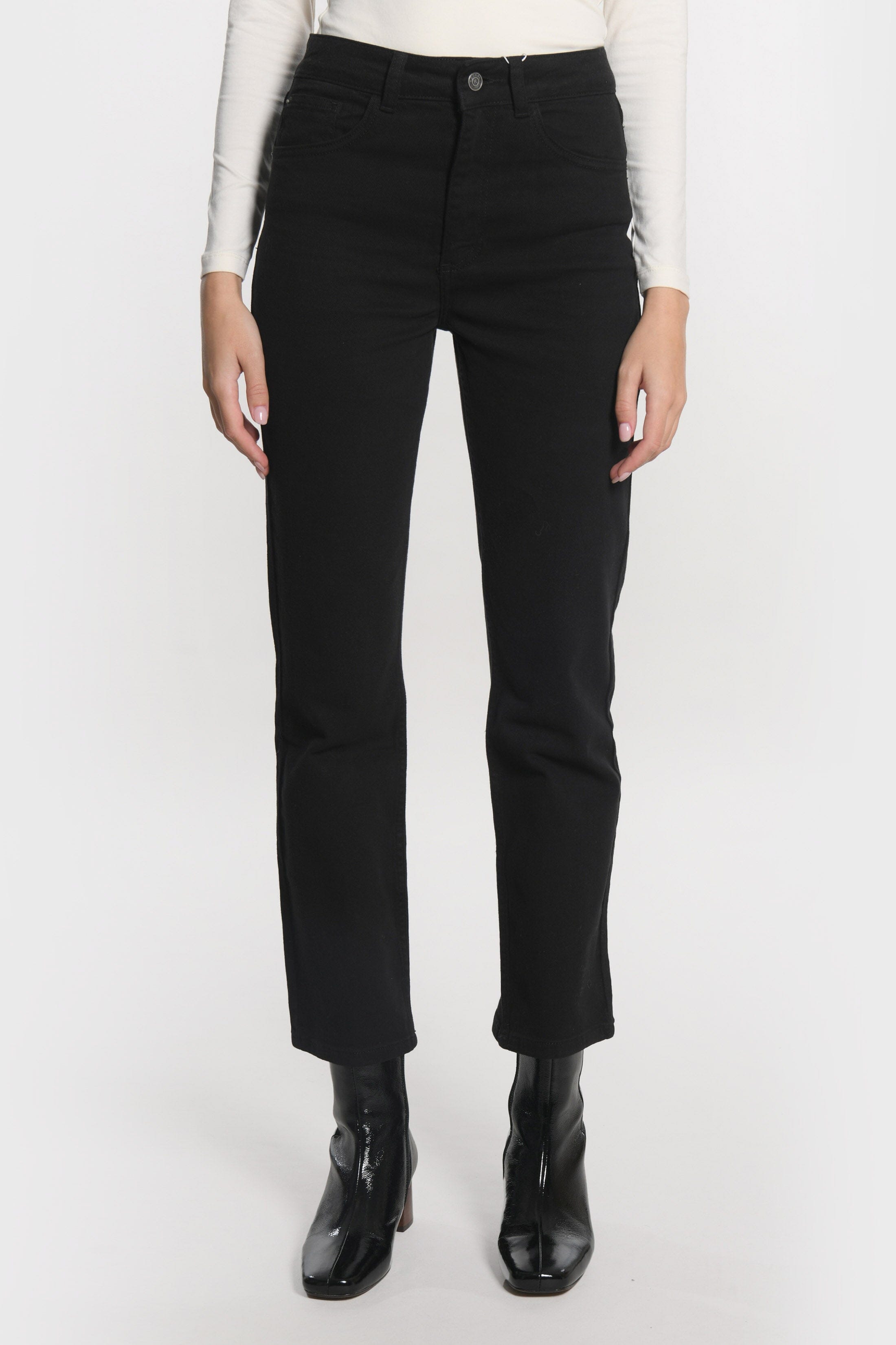 PANTALON CROPPED SPORTWEAR BRENDA NOIR PANTALON SPORTWEAR NEW KOOKAI Mode Kookai